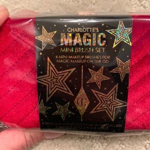 Charlotte tilbury makeup brushes with travel case brand new